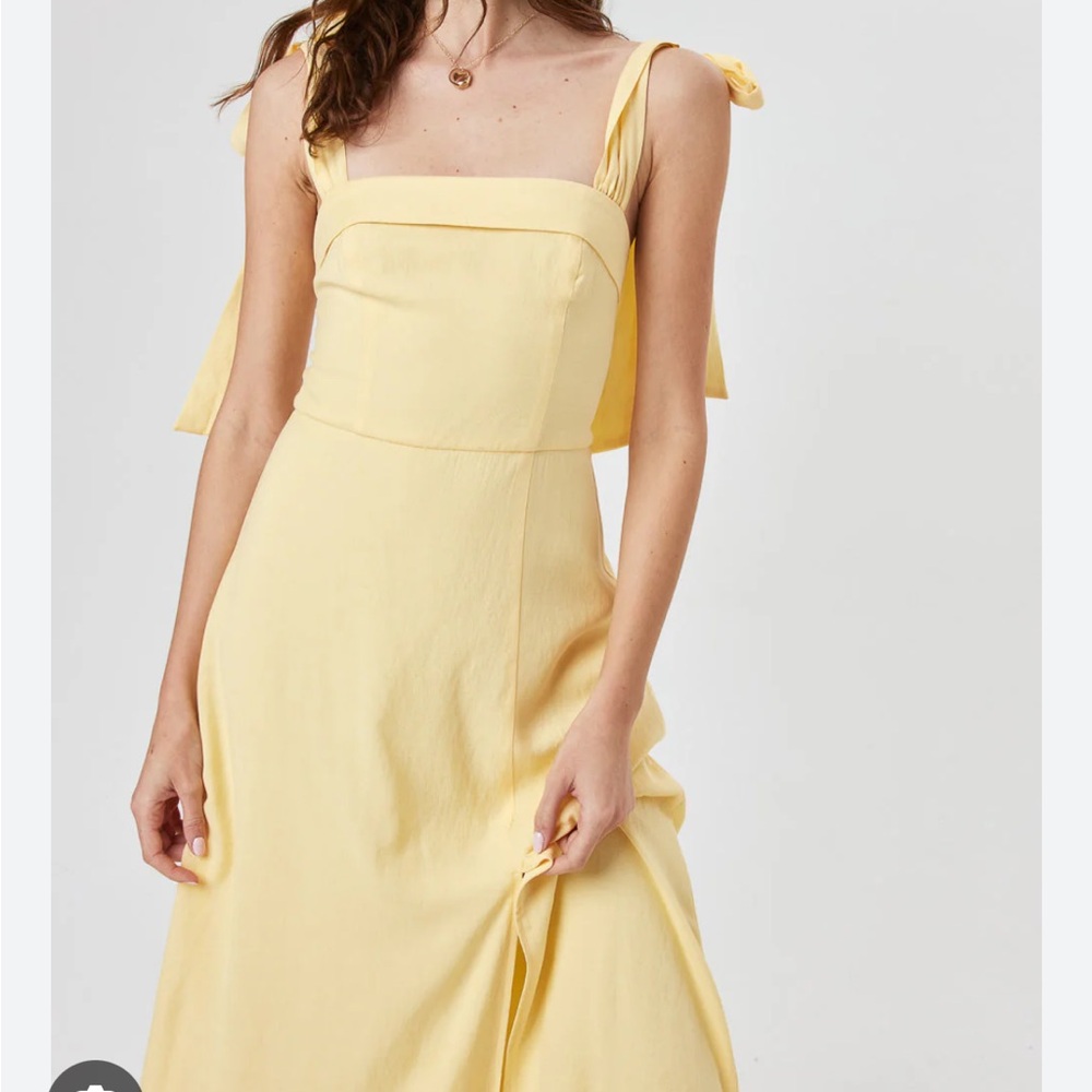 Yellow midi Dress